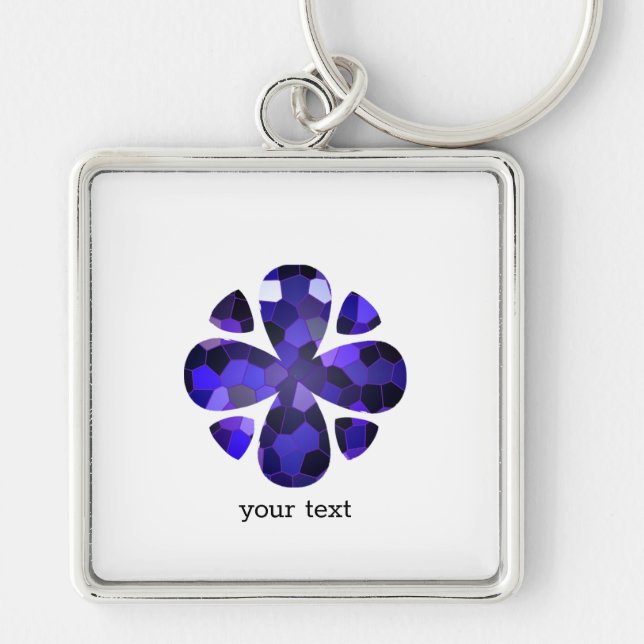 Colour Art, Blue Key Ring (Front)