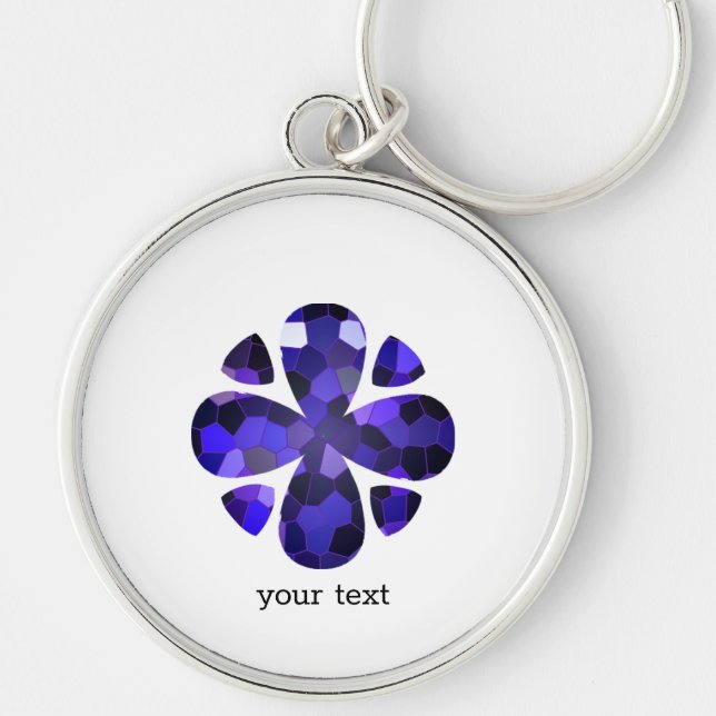 Colour Art, Blue Key Ring (Front)