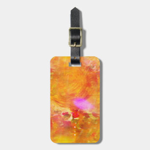 colour art seamless background yellow, orange luggage tag