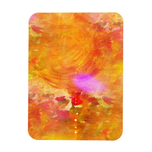 colour art seamless background yellow, orange magnet (Vertical)