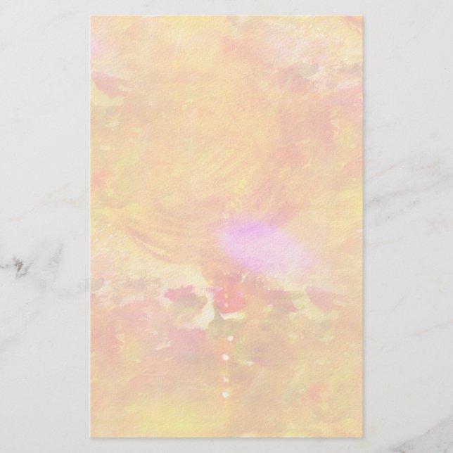 colour art seamless background yellow, orange stationery (Front)