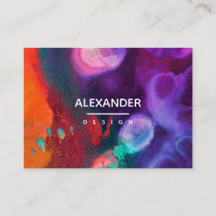 Colour Awakening Abstract Expression Design Business Card