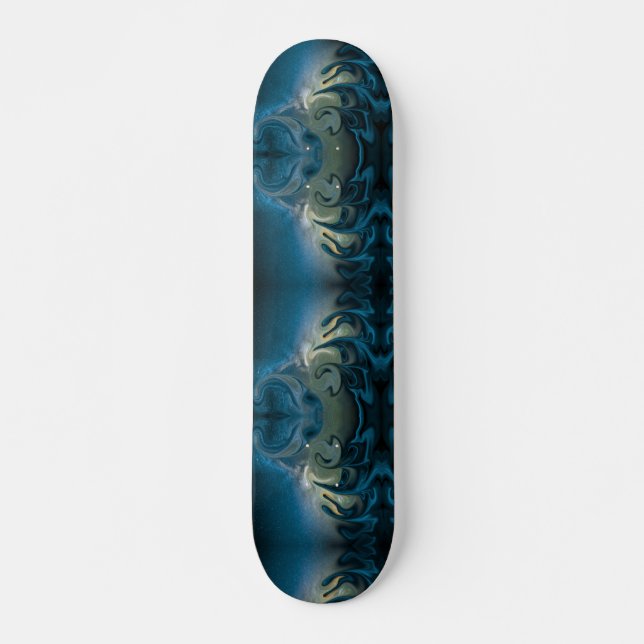 colour azul remolino skateboard (Front)