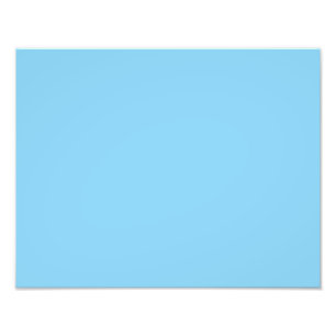 colour baby blue photo print