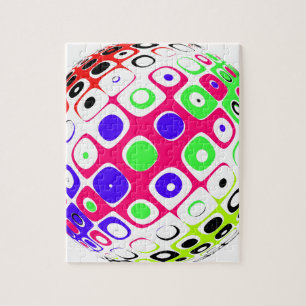 colour ball Sphere with colour dots Jigsaw Puzzle