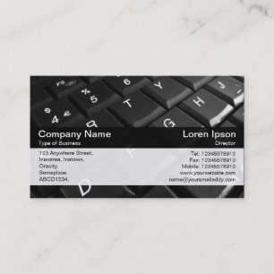 Colour Band - Black - Keyboard Business Card