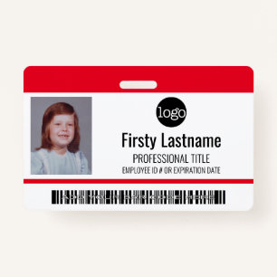 Colour Bar ID Employee Photo, Code, Logo, Name ID Badge