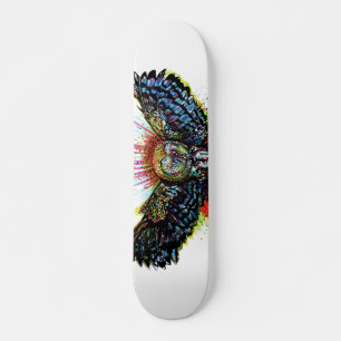 Colour Barn Owl Skateboard