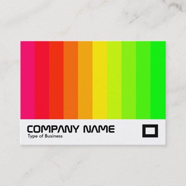 Colour Bars 02 Business Card (Front)