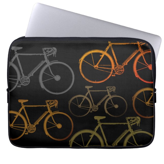colour bicycles laptop sleeve (Front)