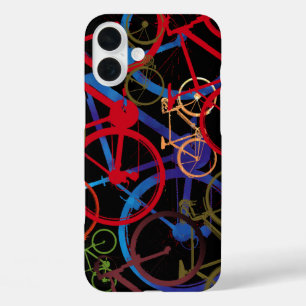 Colour Bikes Black  iPhone 16 Plus Case