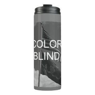 Colour Blind Greyscale Flags Thermal Tumbler