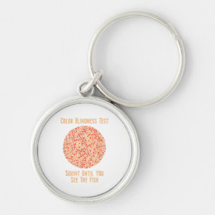 Colour Blind T Shirt - Funny Colour Blindness Test Key Ring