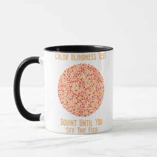 Colour Blind T Shirt - Funny Colour Blindness Test Mug
