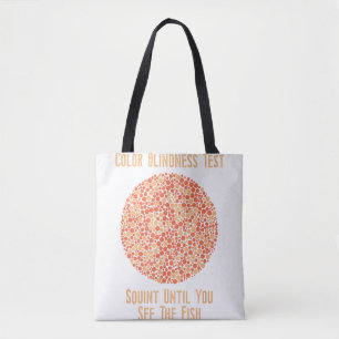 Colour Blind T Shirt - Funny Colour Blindness Test Tote Bag
