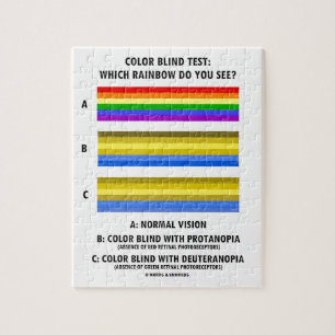 Colour Blind Test Which Rainbow Do You See? Jigsaw Puzzle