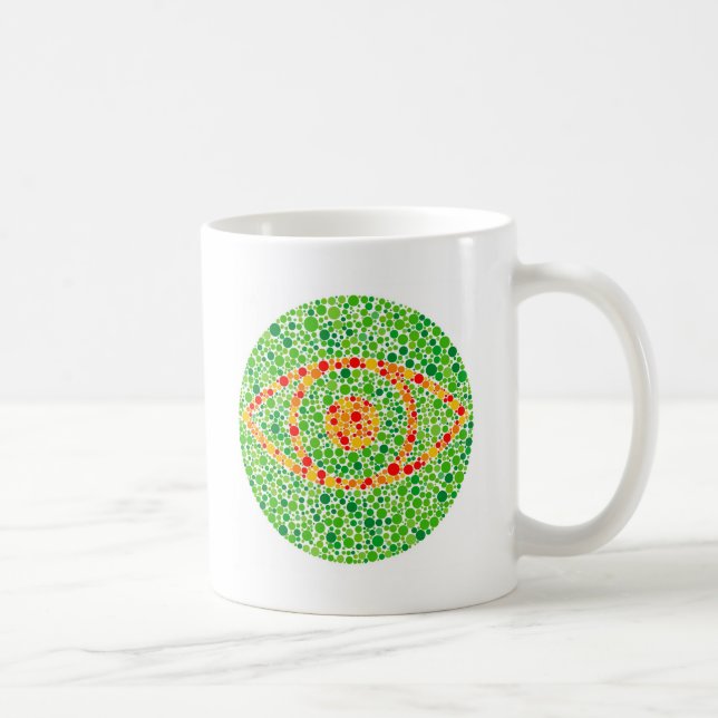 Colour Blindness Eye Coffee Mug (Right)