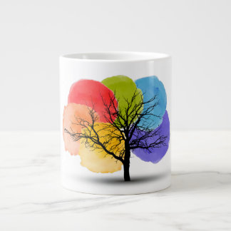 Colour Blob Tree Large Coffee Mug