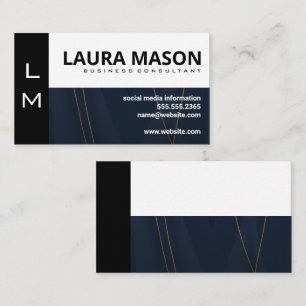 Colour Block Abstract Design Business Card