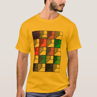 Colour Block Abstract Graphic T-Shirt