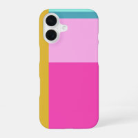 Colour Block Art Geometric Shapes Bright Turquoise