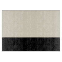 Colour Block Glass Cutting Board (Black/Egg)