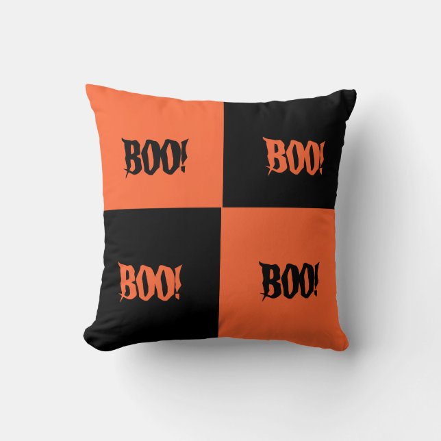 Colour Block Halloween Pillow (Front)