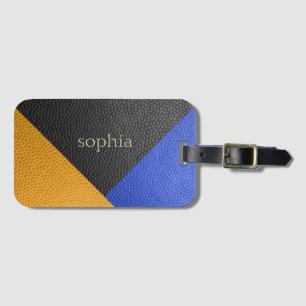 Colour-Block Luggage Tag