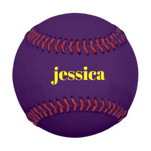 Colour block minimalist custom name  baseball