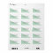 Colour Block - Mint Personalised Address Labels