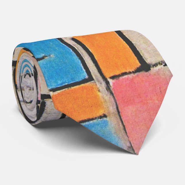 Colour Block – Modern Balance Tie (Rolled)