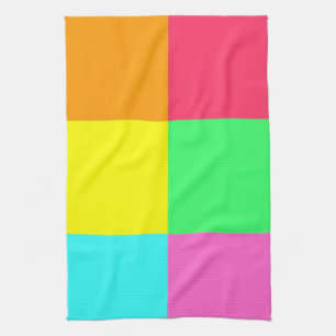 Colour Block Party_Where did you get that?! Tea Towel
