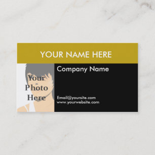 Colour Block Photo Business Card