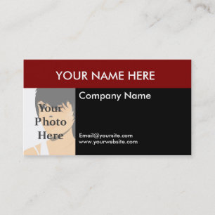 Colour Block Photo Business Card