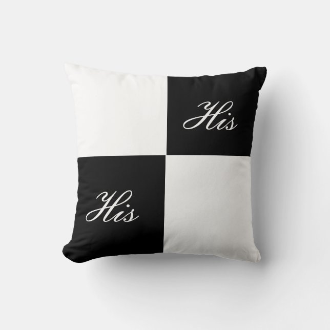 Colour Block Pillow His (Front)