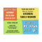 Colour Block Save the Date Reunion Postcard