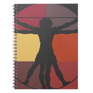 Colour Block Vitruvian Man Notebook