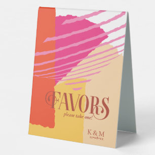 Colour Block Wedding Favours Summer ID740