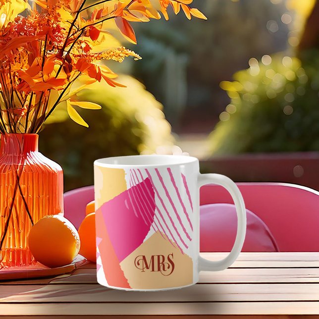 Colour Block Wedding Mrs Bride Summer ID740 Coffee Mug (Creator Uploaded)