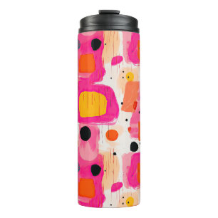 Colour Blocks Abstract Pattern Mid Century Modern Thermal Tumbler
