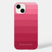 Colour Blocks Magenta Pink Monochromatic Name Case-Mate iPhone Case (Back)