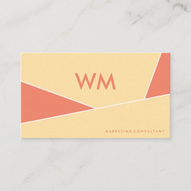 Colour Blocks | Modern Shapes Business Card (Front)