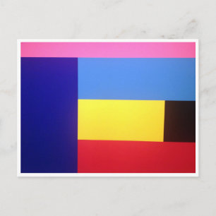 colour blocks postcard