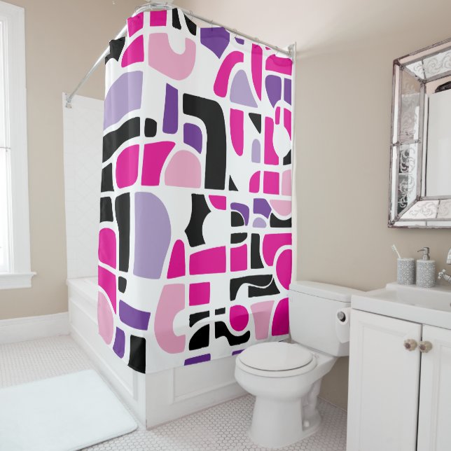 colour blocks  shower curtain (In Situ)