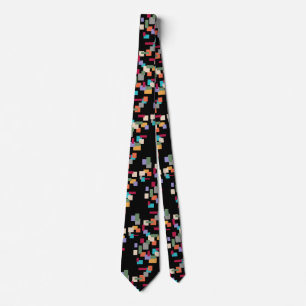 Colour blocks vintage retro tie