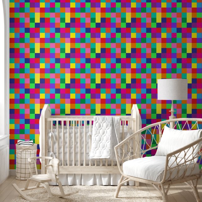Colour Blox Wallpaper (Kids)