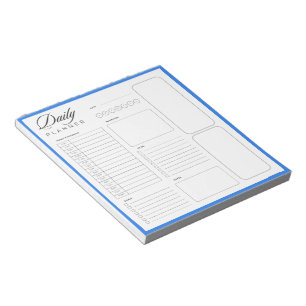 Colour border blank universal daily planner sheets notepad