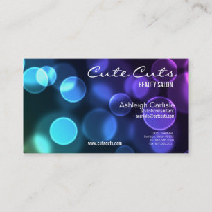 colour bubbles business card