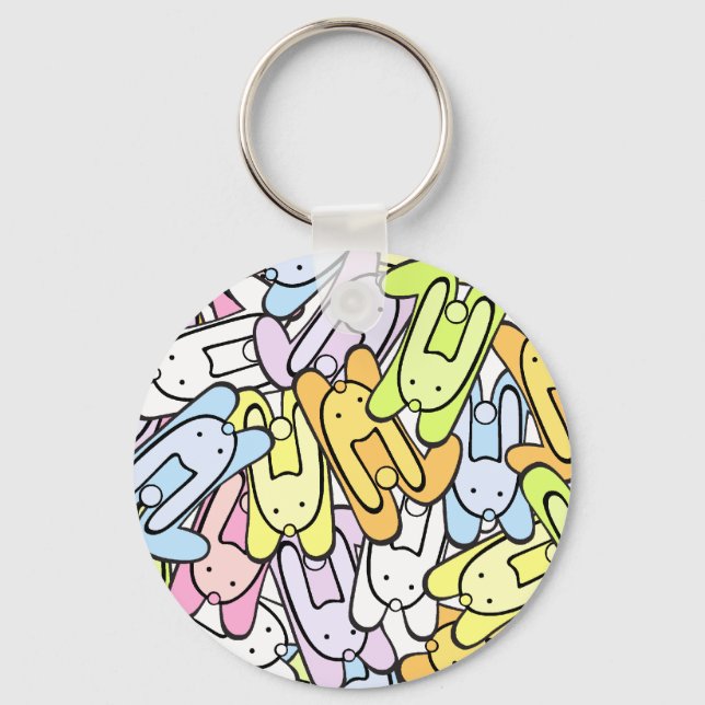 colour bunnies key ring (Front)