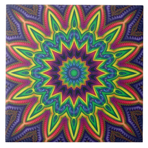"Colour Burst" 6"x6" Ceramic Tile